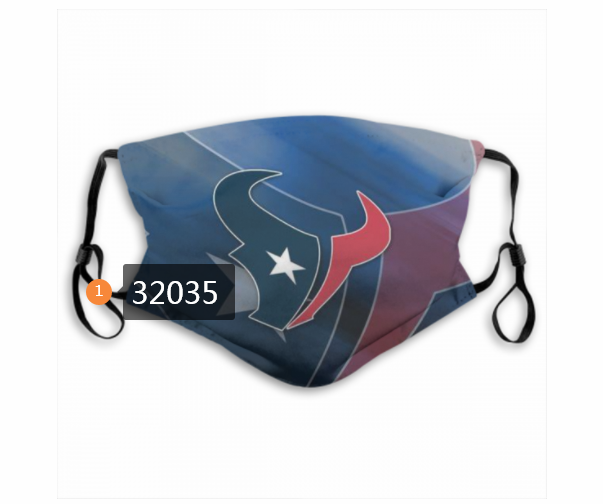 NFL 2020 Houston Texans 135 Dust mask with filter->nfl dust mask->Sports Accessory